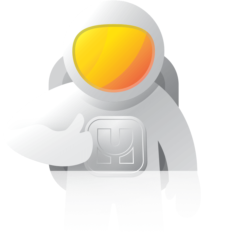 astronaut in a space suit giving the thumbs up